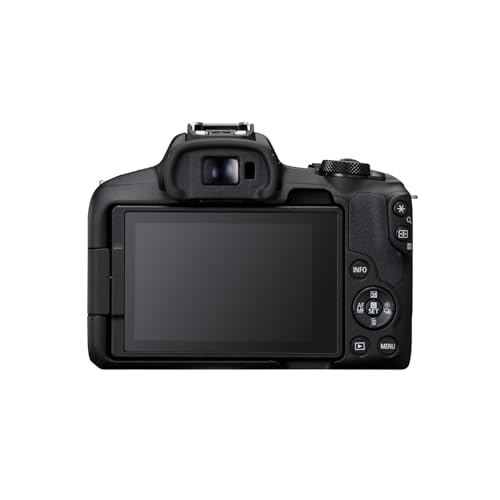 Canon EOS R50 Mirrorless Camera and 18-45mm Lens (Black) Bundle with 128GB SD Card and Camera System Gadget Bag with Accessory and Cleaning Kit (3