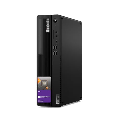 Lenovo ThinkCentre Business SFF Desktop, AMD Ryzen 5 Pro 4650G(Beat i5-10400), AMD Radeon Graphics, Bluetooth, Wired KB & M, Wi-Fi 6, HDMI, DP