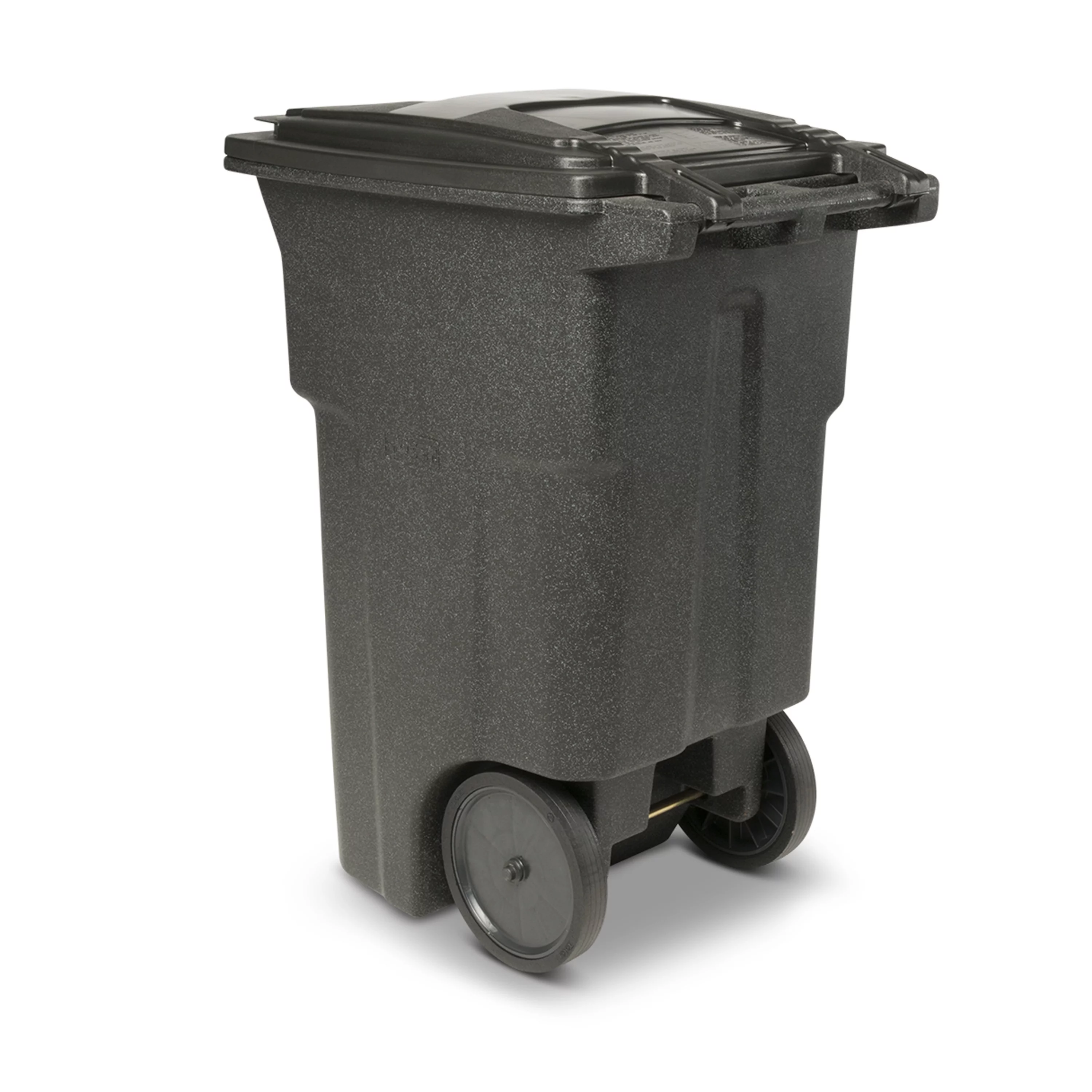 Toter 64 Gal. Trash Can Blackstone with Quiet Wheels and Lid