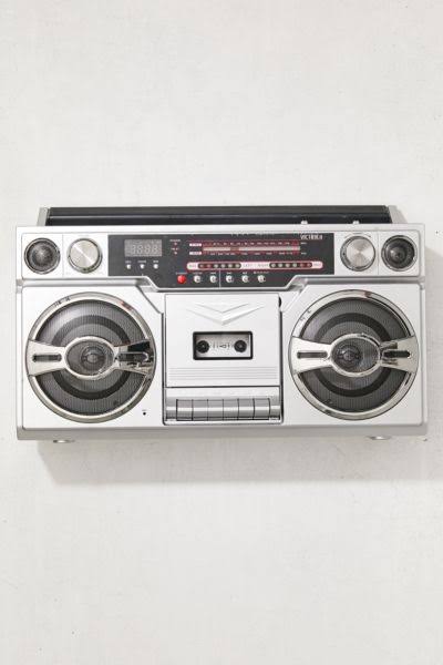 Victrola Bluetooth Boombox with Cassette Player u0026 AM/FM Radio