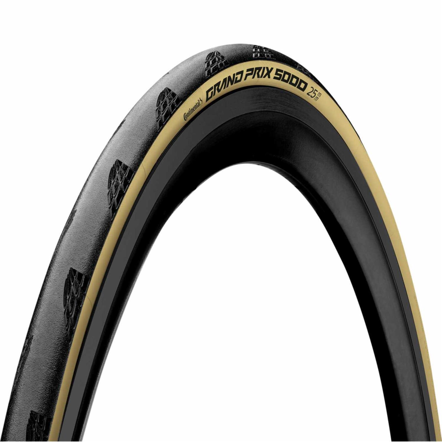 Continental Grand Prix LIMITED EDITION GP 5000 700c Cream Skinwall Tire, 700x25 / 2-Pack - Sports Supplies Online Store