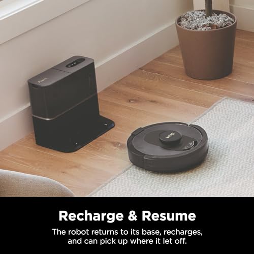 Shark AV2501S AI Ultra Robot Vacuum, with Matrix Clean, Home Mapping, 30-Day Capacity HEPA Bagless Self Empty Base, Perfect for Pet Hair, Wifi