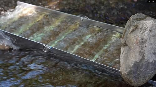 Complete Gold Mining Kit; Folding 50 inch Gold Sluice Box; Gold Prospecting Equipment; Rock Pick Hammer; Gold Classifiers; Pay Dirt Scoop