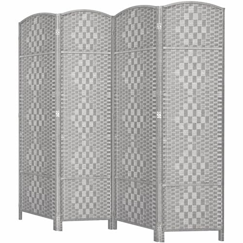 Room Divider, Room Dividers and Folding Privacy Screens, 16in Privacy Screen, 6 Panel Temporary Wall Partitions, 6ft Space Separation Panel Screen