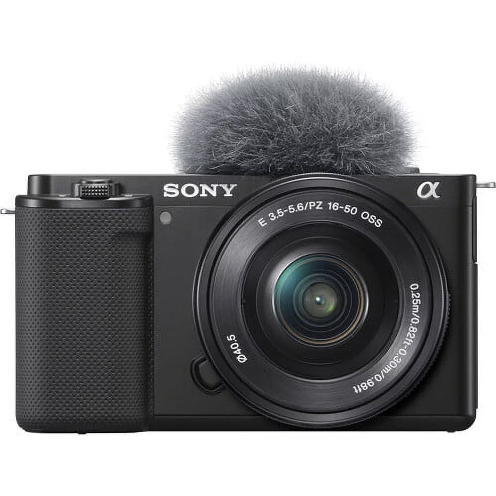 Sony ZV-E10 Mirrorless Camera with 16-50mm Lens + 64GB Memory Card + Bag + More