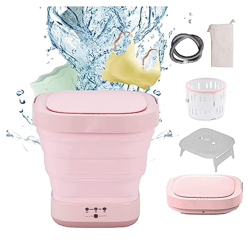 Apartment Washer and Dryer Portable with 4/6 Huors Drying and UV, Mini Portable Washer High Power,Retractable Drain Pipe for Personal,Dormitory