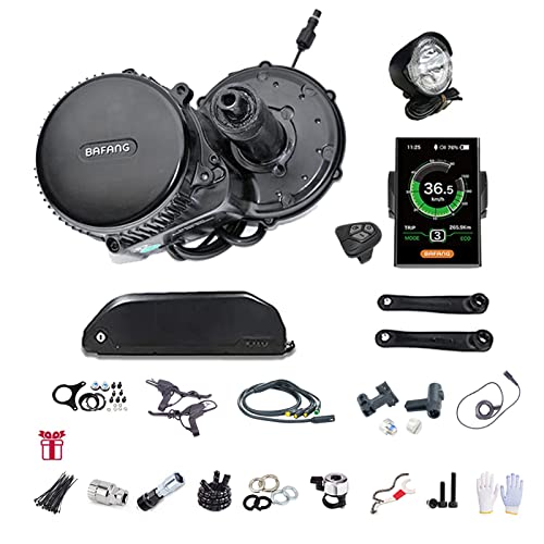 BAFANG BBSHD 48V/52V 500W 750W 1000W Mid Drive Kit with Battery Optional BBS01 BBS02 8FUN DIY Conversion Kit with LCD Display & Chainring Mountain