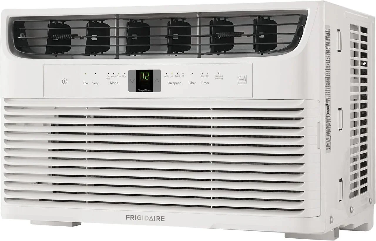 Frigidaire FFRE063WA1 19"" Window Mounted Room Air Conditioner with 6000 BTU Cooling Capacity Energy Star Certified Programmable 24-Hour On/Off Timer