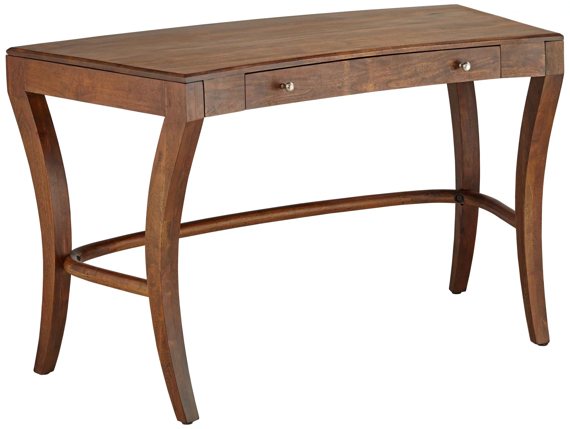 Coast to Coast Knoll 50" Wide Brown Sheesham Wood 1-Drawer Writing Desk