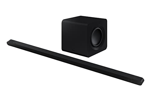 SAMSUNG HW-S50B/ZA 3.0ch All-in-One Soundbar w/Dolby 5.1, DTS Virtual:X, Q Symphony, Built in Center Speaker, Adaptive Sound Lite