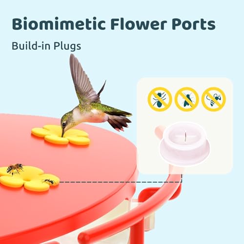 NETVUE Birdfy® Pro Bird Feeder with Camera, Wider Perch DIY Add-ons, Hummingbird Feeder, Suet Ball, Jelly Feeder
