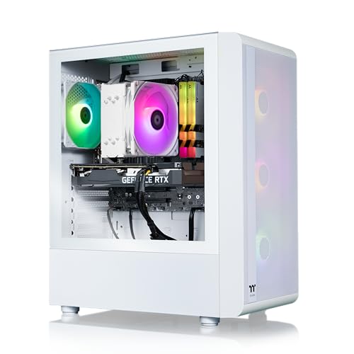 Thermaltake LCGS Quartz R66 Gaming Desktop (AMD Ryzen™ 5 5600, ToughRam DDR4 3600Mhz 16GB RGB Memory, AMD Radeon™ RX 6600, 1TB NVMe M.2, WiFi