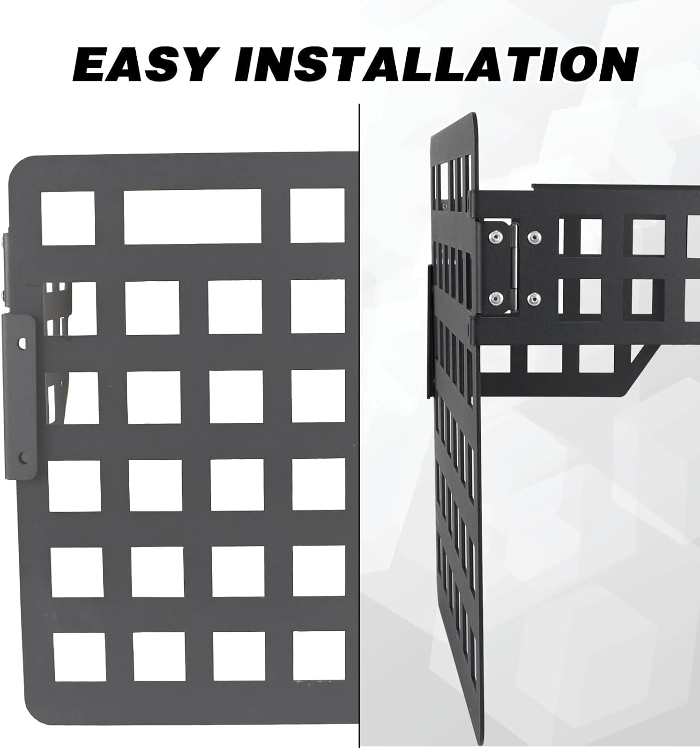 MFC Rear Cargo Storage Rack Shelf Metal Trunk Organizer Storage Shelf Compatible with for Jeep Wrangler JK Unlimited 4-Door 2007-2018,Right Side