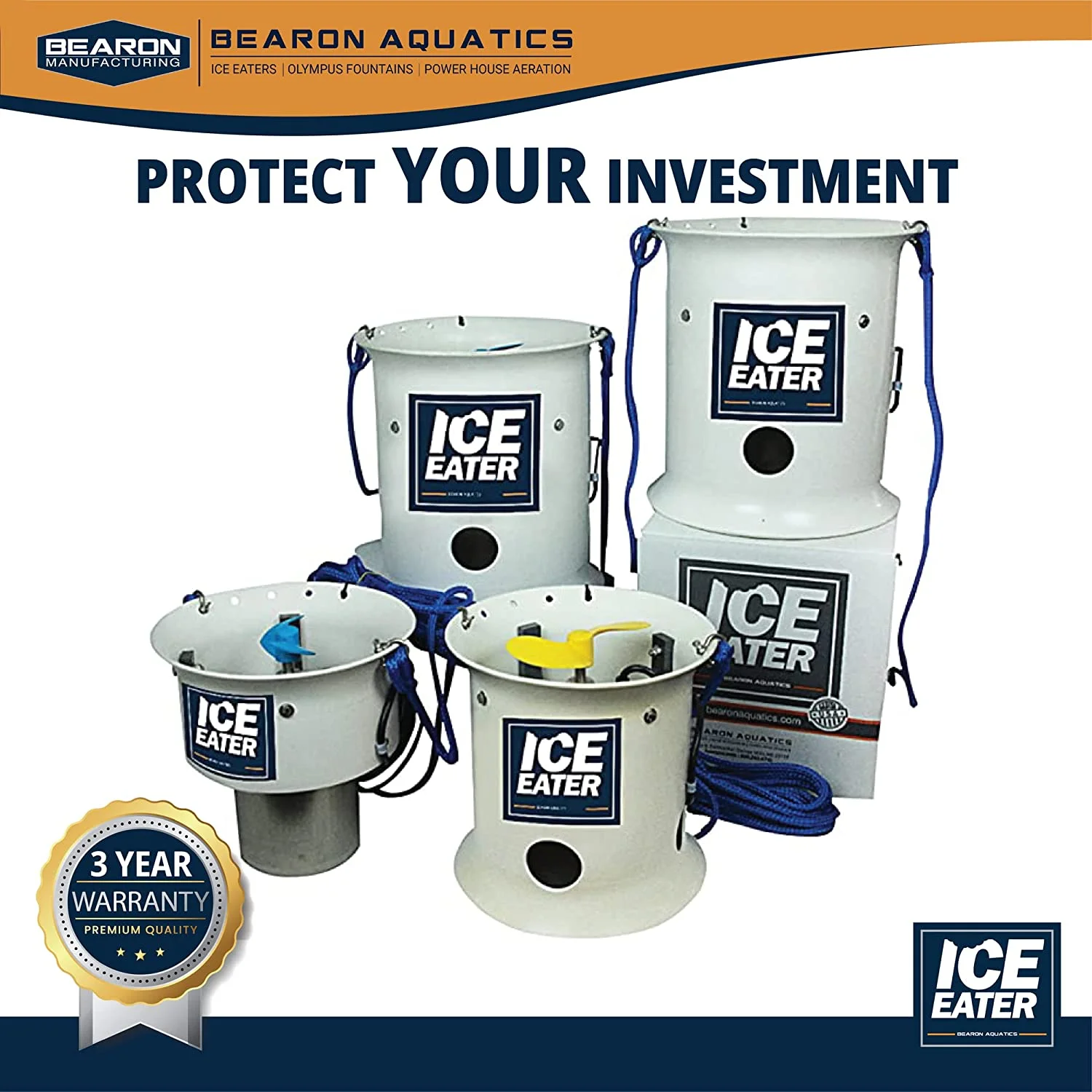 ICE EATER P1000/150-1 Horse Power 115V 150. feet Power Cord