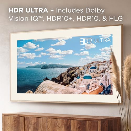 TCL 55-Inch Class QLED 4K Smart NXTFRAME TV with Google TV (55A300W, 2024 Model) Dolby Vision HDR & Dolby Atmos