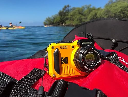 KODAK PIXPRO WPZ2 Rugged Waterproof Shockproof Dustproof WiFi Digital Camera 16MP 4X Optical Zoom 1080P Full HD Video Vlogging Camera 2.7" LCD