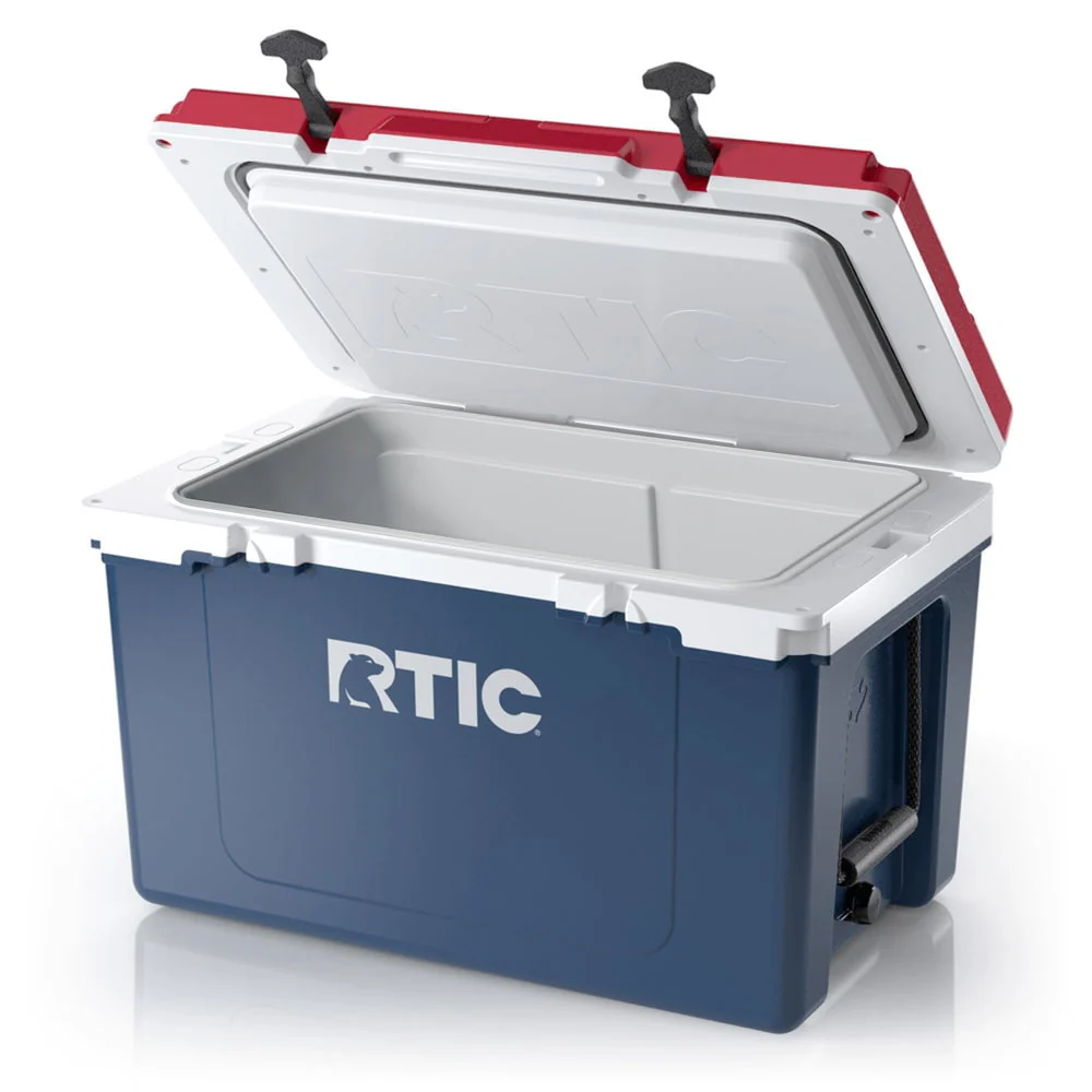 RTIC 52 QT Ultra-Light Hard-Sided Ice Chest Cooler, Dark Grey And Cool Grey, Fits 76 Cans