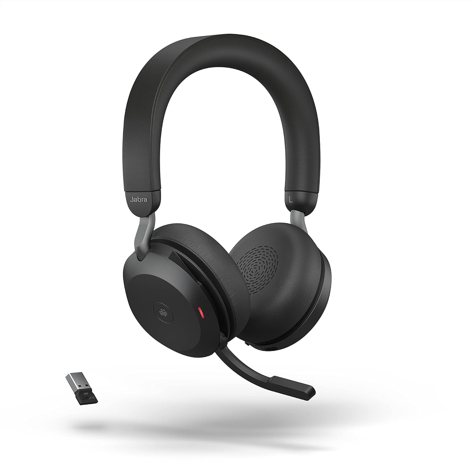 Jabra Evolve2 75 PC Wireless Headset with 8-Microphone Technology - Dual Foam Stereo Headphones with Advanced Active Noise Cancelling