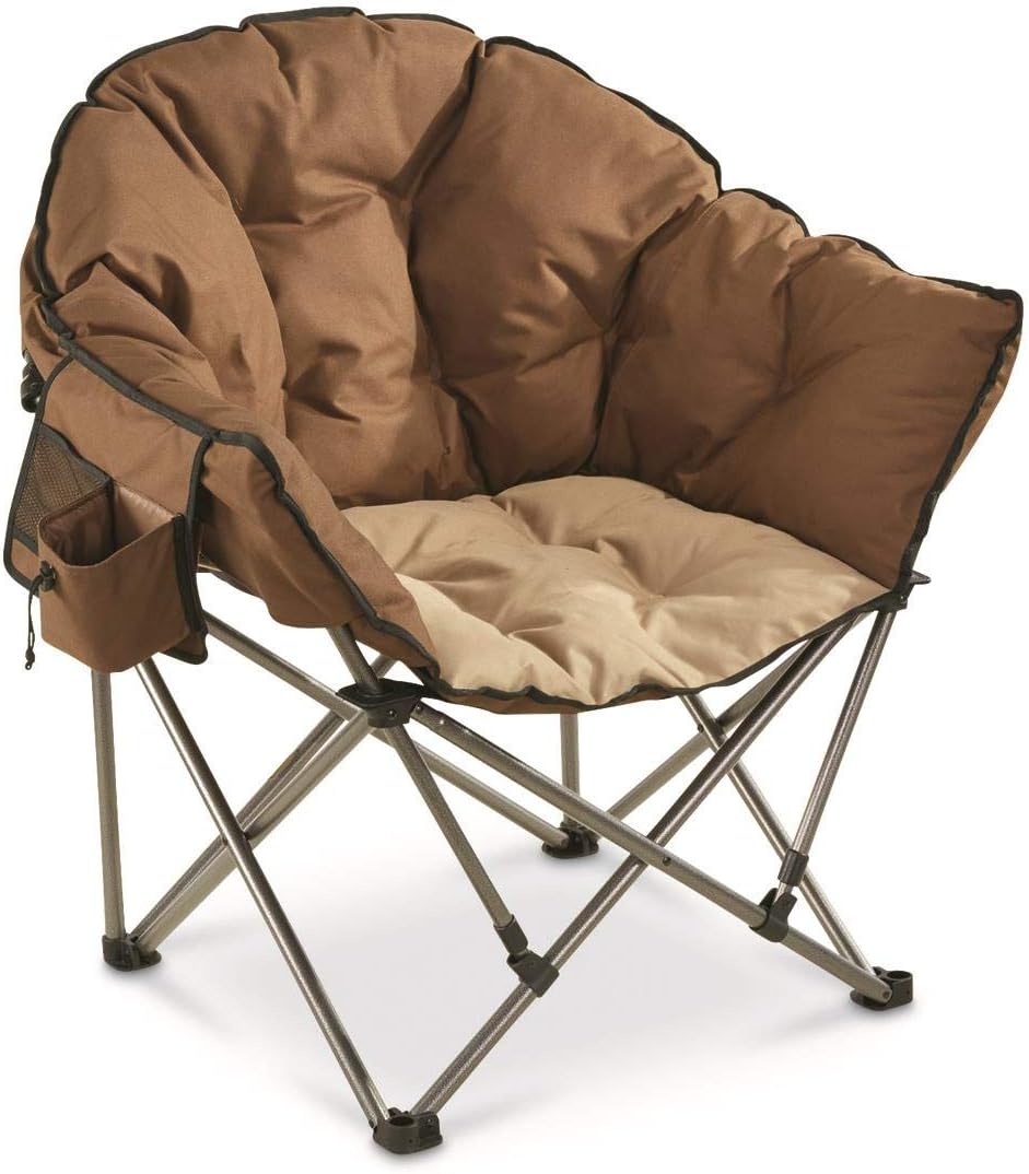 Guide Gear Oversized Club Camp Chair, 500-lb. Capacity, Red Plaid