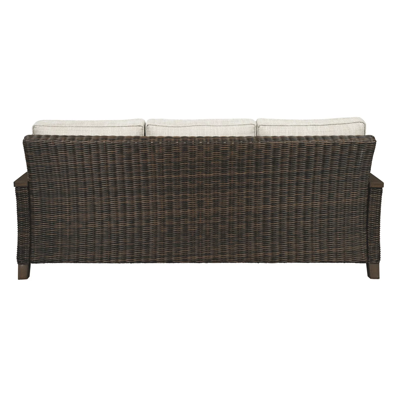 Ashley Furniture Paradise Trail Patio Sofa in Medium Brown