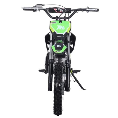 X-PRO X26 125cc Manual Clutch Dirt Bike Big Boys Pit Bike 125 Pitbike,Big 14"/12" Tires! (Blue)