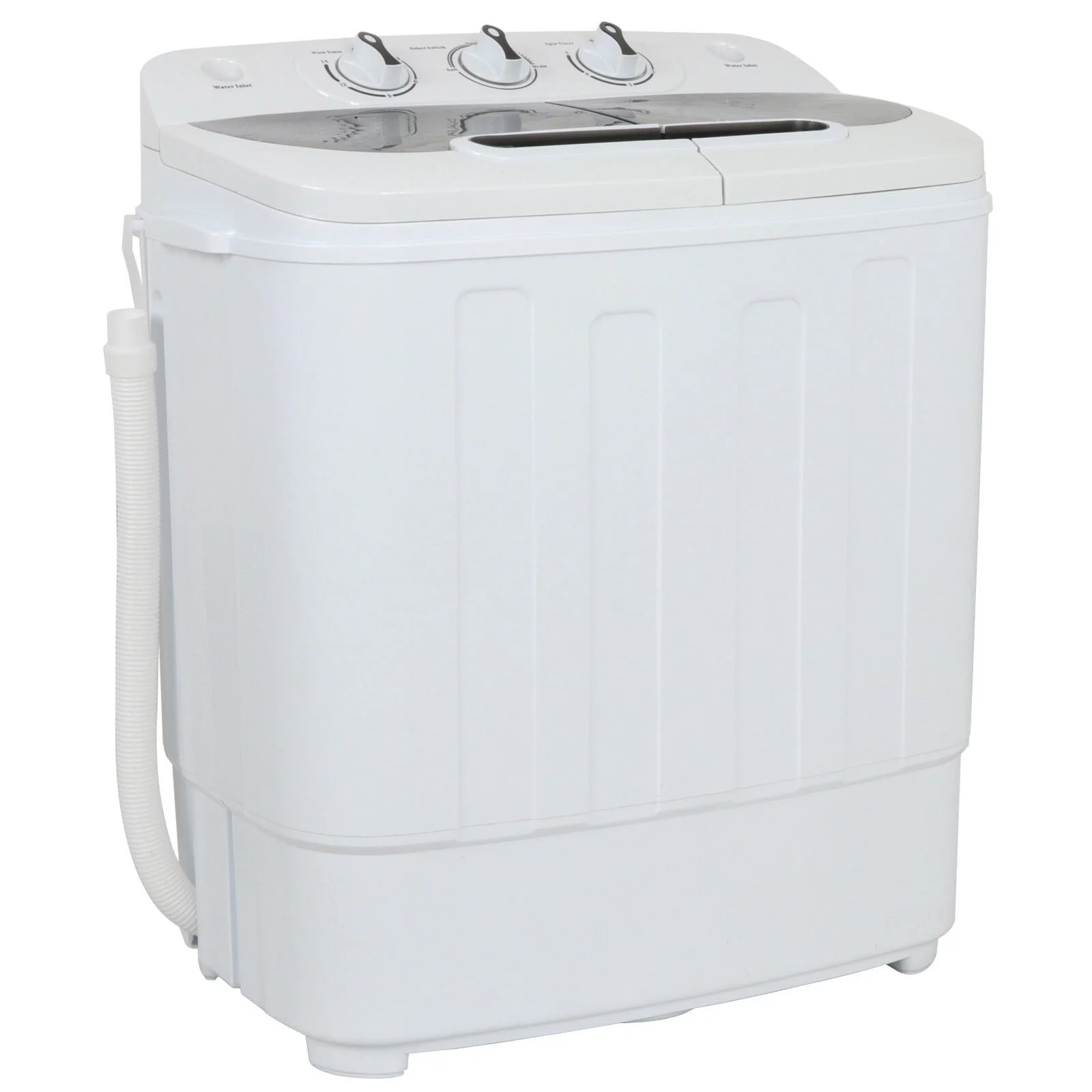 Portable Compact Twin Tub Wash Machine Washing&Spin Cycle 13Lbs Top Load Washer