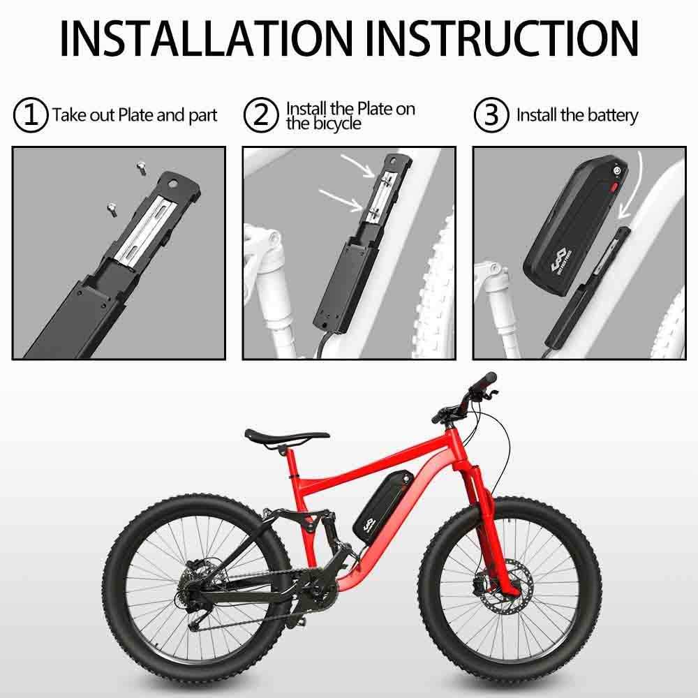 Unit Pack Power Official 20Ah /15Ah / 13Ah Ebike Battery 52v 48V 36V Bike Battery for 0-1500W Bafang Voilamart AW Ebikeling JauoPay PEXMOR