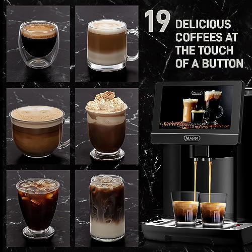 Zulay Magia Super Automatic Coffee Espresso Machine - Durable Automatic Espresso Machine With Grinder