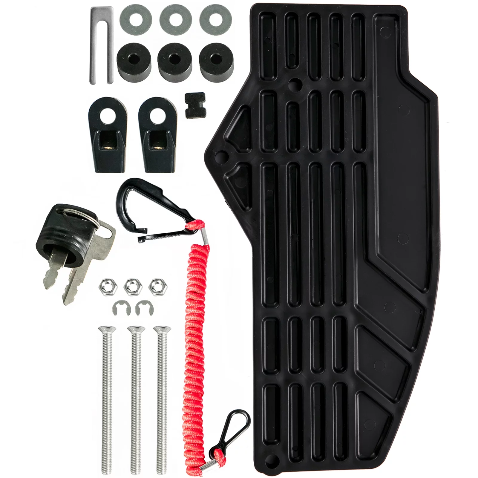 VEVOR Boat Throttle Control 703-48230-12-00 Boat Control Box 7Pin Outboard Remote Control with Safety Lanyard and Key Switch for Yamaha Side Mount