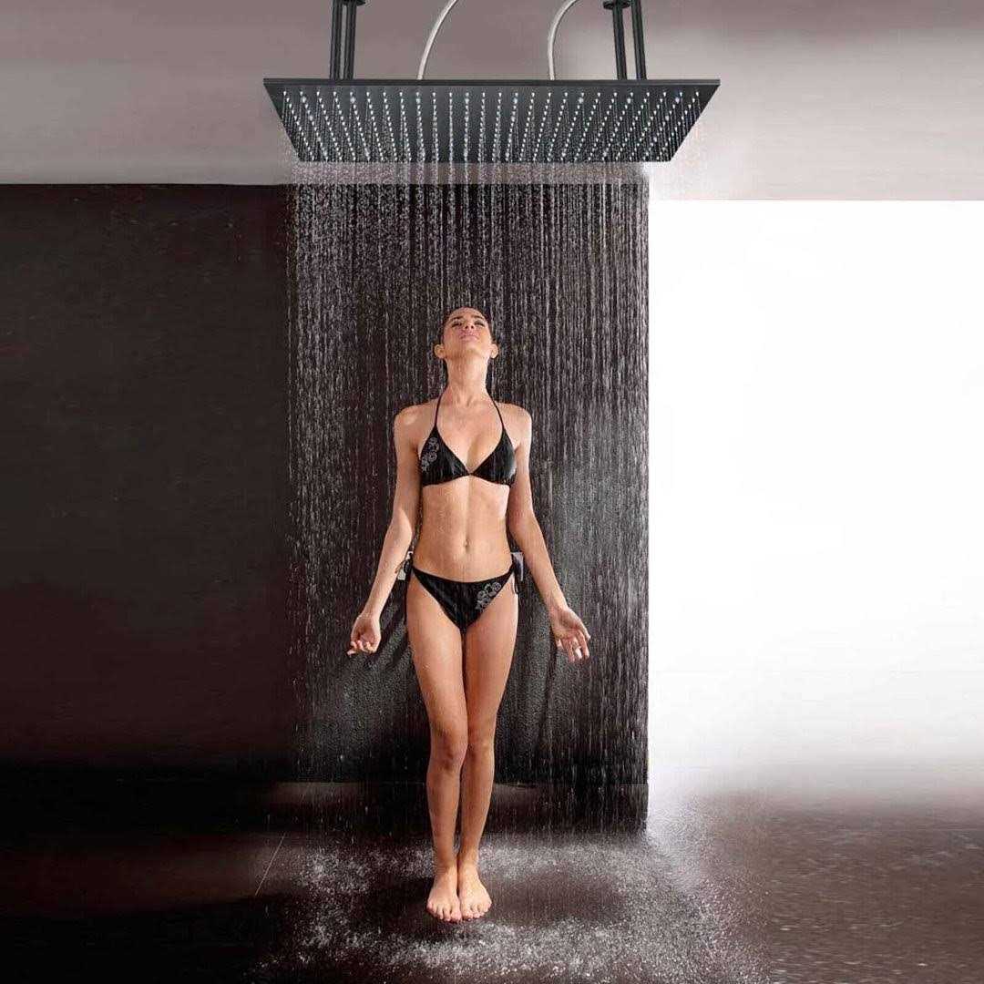 Senlesen 310-PH4080HS Rain Fixed Shower Head 2.5 GPM GPM with Self-Cleaning - Shop Hardware Tools Online Store