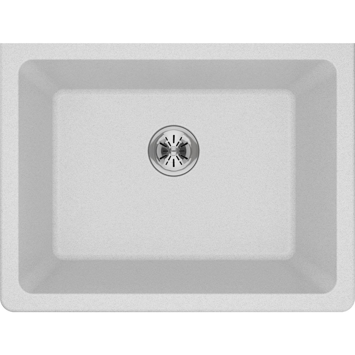 Elkay Quartz Classic Black Undermount Laundry Sink with Perfect Drain-ELGU251912PDBK0