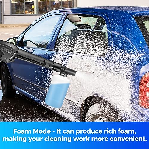 Electric Pressure Washer 4800 PSI 4.0 GPM Power Washers Electric Powered with with 33ft Pressure Hose, 4 Nozzle and Foam Cannon