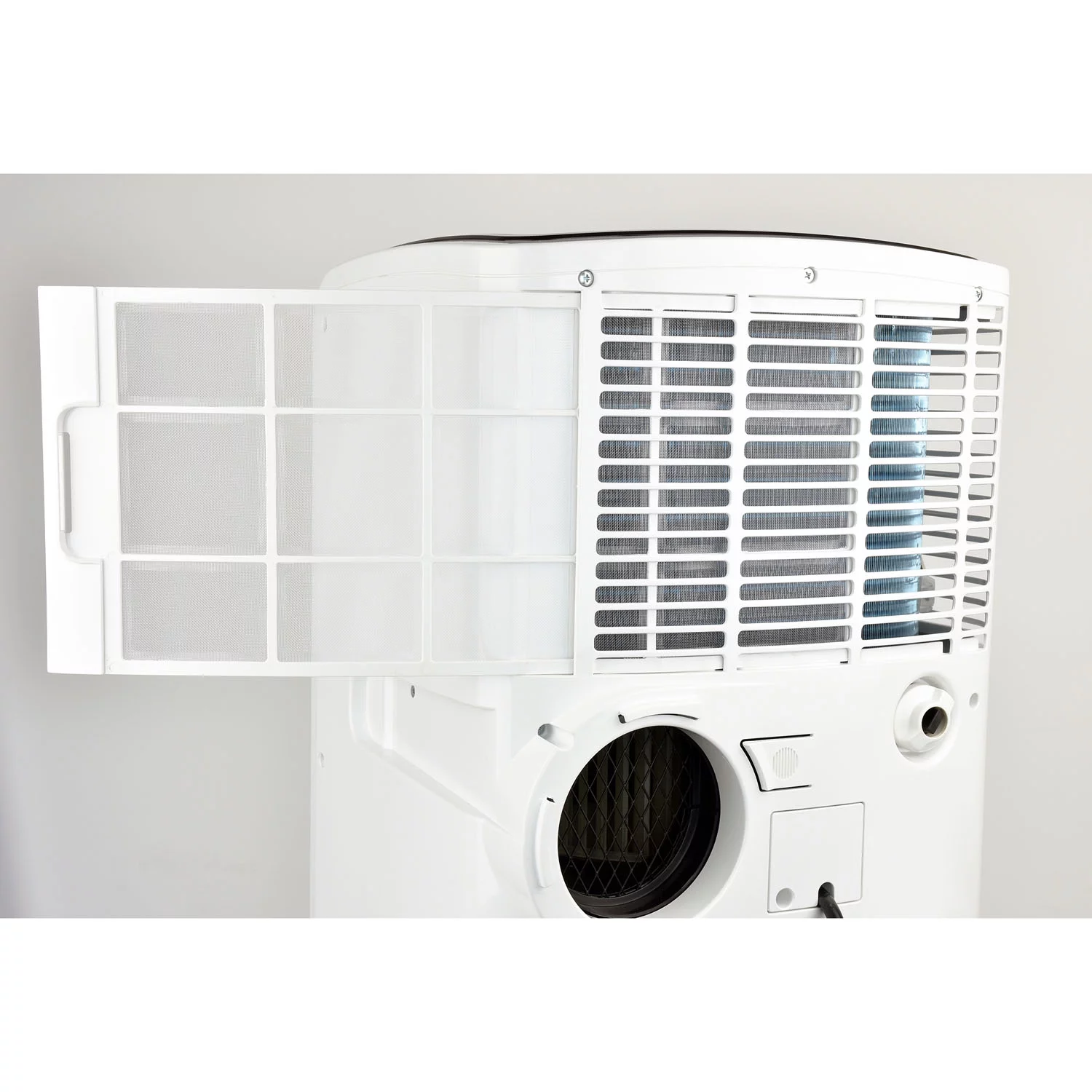 Honeywell MO08CESWK6 Compact 3-in-1 Portable Air Conditioner with Remote Control for Rooms up to 400 Sq. Ft. in White/Black