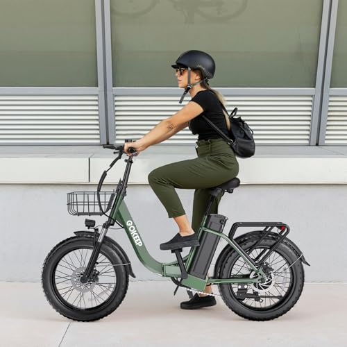 Electric Bike for Adults 20" Fat Tire,750W Motor 52V 13AH Removable Battery Max Range 35 Miles,28MPH