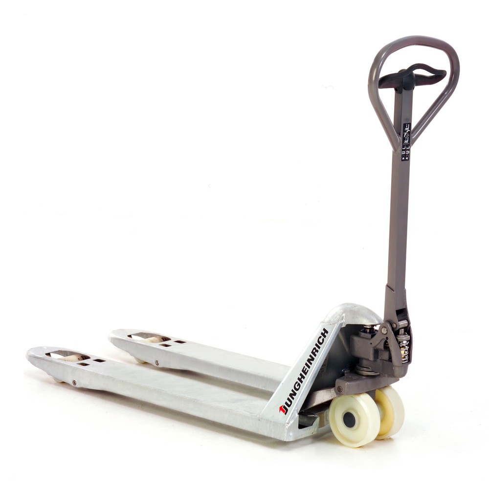 Jungheinrich AM G20 Galvinox hand pallet truck, 950 mm fork length, nylon