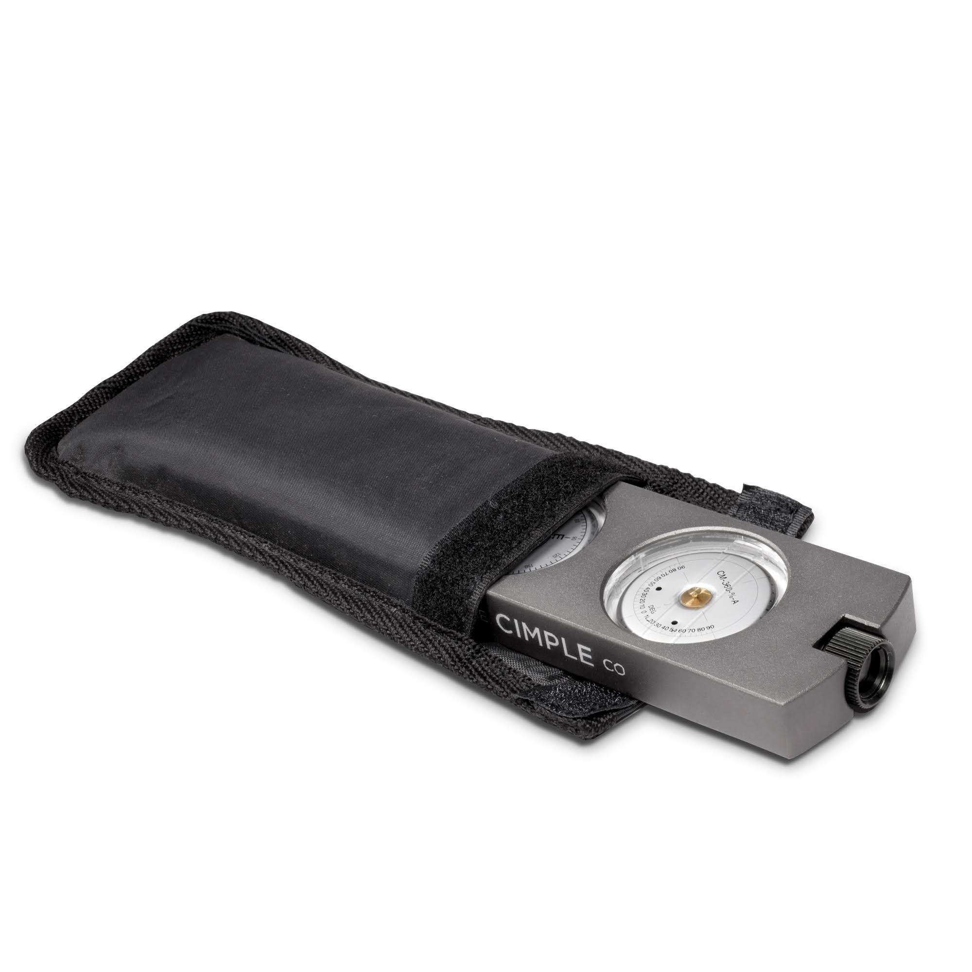 The Cimple Co Handheld Clinometer Compass W Case Combo - Satellite Inclinometer Surveying Tool