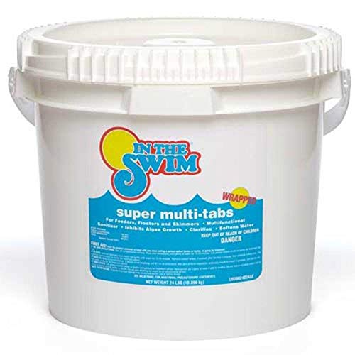 In The Swim 3 inch 5-in-1 Super Multi-Tabs – Swimming Pool Sanitizer – Chlorine - Stabilizer - Clarifier