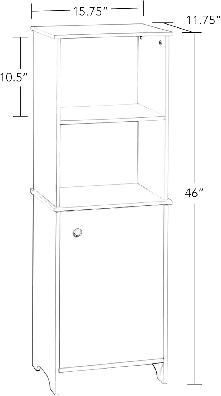 RiverRidge Medford Floor Cabinet, One Size, White