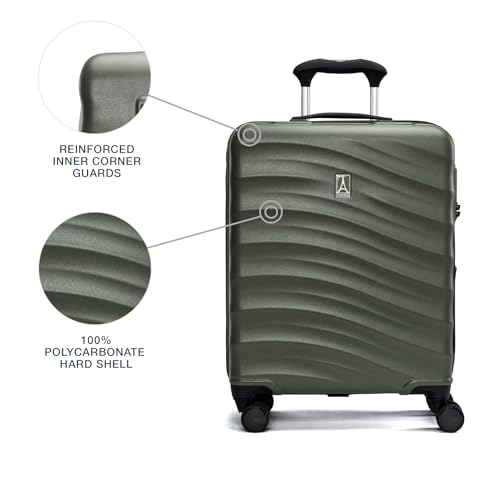 Travelpro Maxlite Air V2 Hardside Expandable Carry on Luggage, 8 Spinner Wheels, Lightweight Hard Shell Suitcase, TSA lock, Black, Carry On 21-Inch
