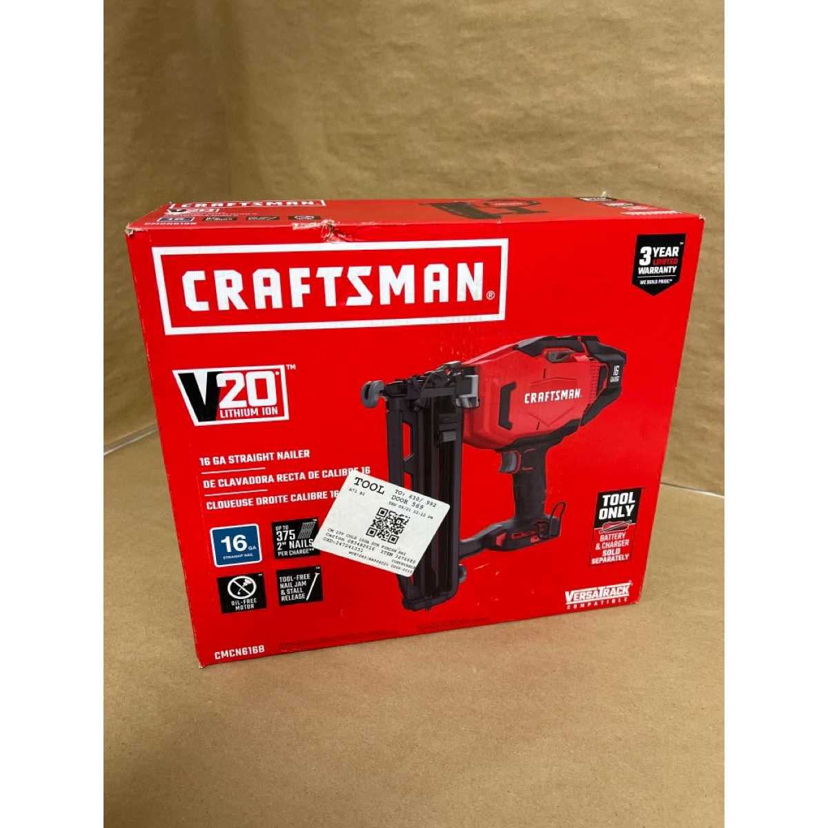 Craftsman V20 16-Gauge Cordless Finish Nailer CMCN616B - Shop Hardware Tools Online Store