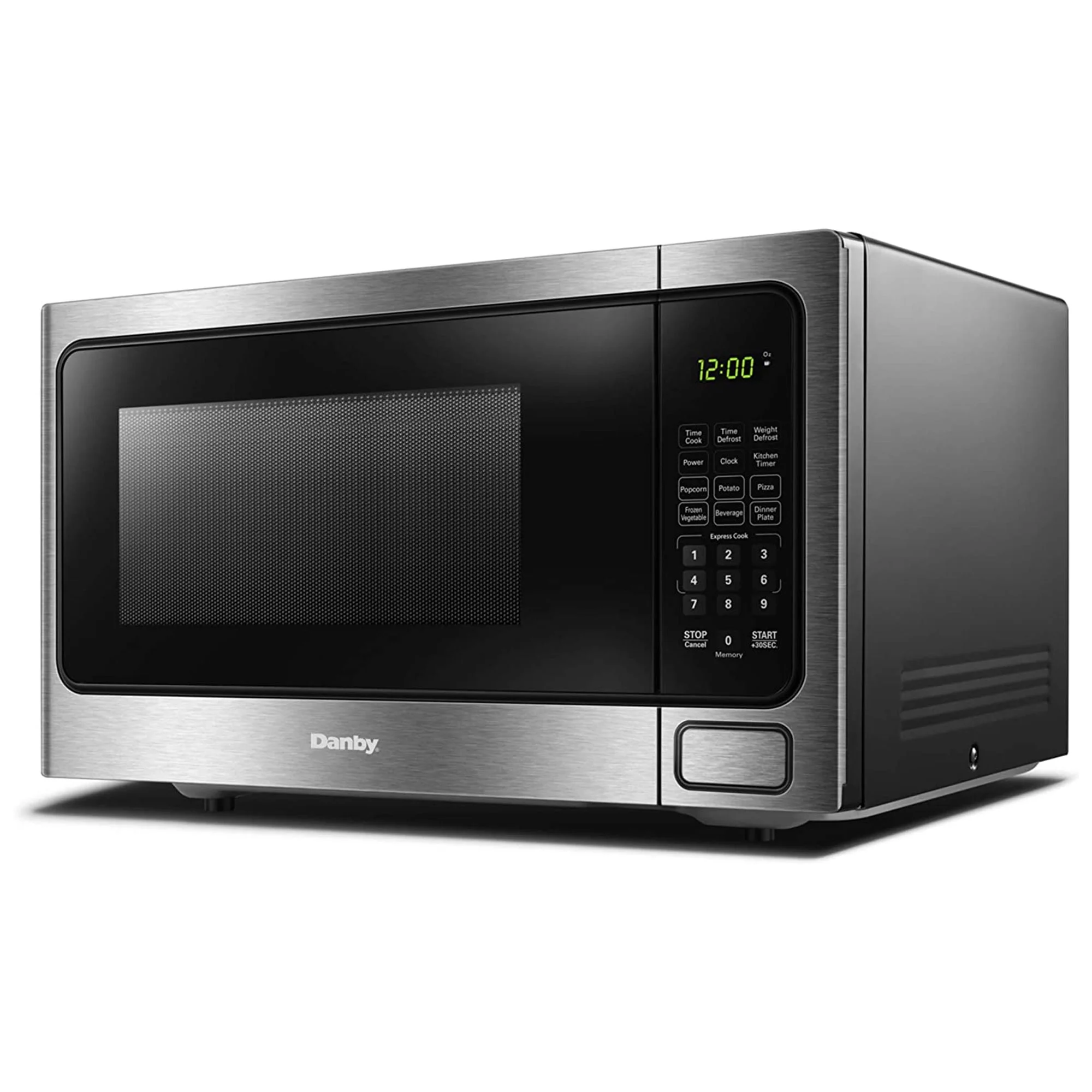 Danby DDMW1125BBS 1,000 W 1.1 Cu Ft Countertop Microwave, Stainless Finish