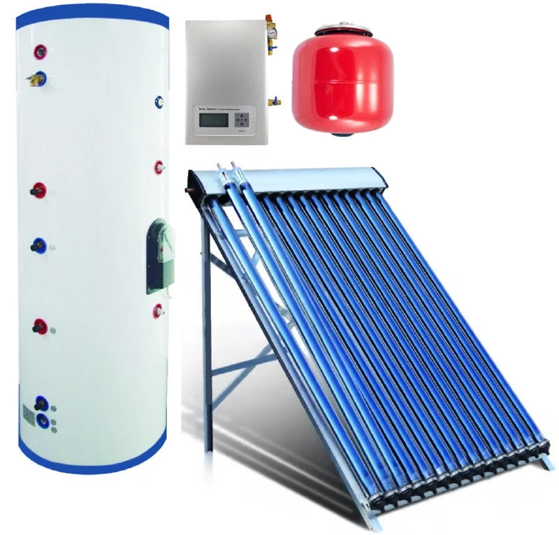 200 Liter Duda Solar Water Heater Active Split System Dual Coil Tank Evacuated Vacuum Tubes Hot SRCC Certified - Curated Treasures Market