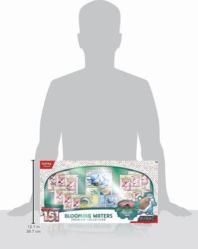 Pokemon TCG: Blooming Waters 151 Premium Collection - 12 Packs, Promos