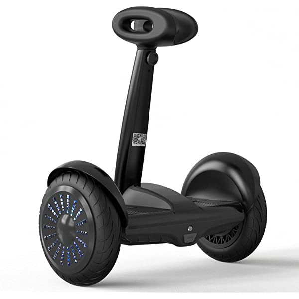 Hiboy J5 Self-Balancing Electric Scooter with Steering Bar, Smart Self-Balancing Hoverboards with APP Control, White and Black