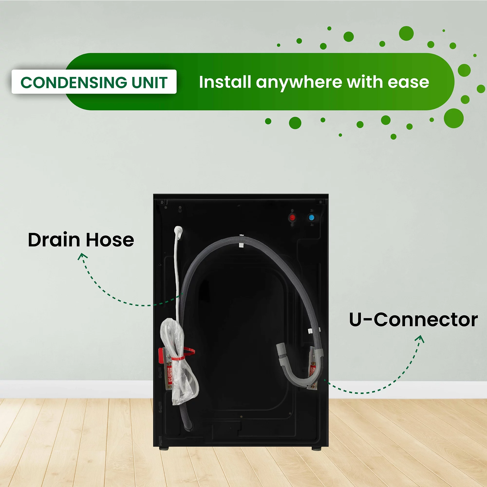 Equator Fully Built-in All-in-One Combo Washer-Dryer Ventless 1.62 cf/15lbs 110V White