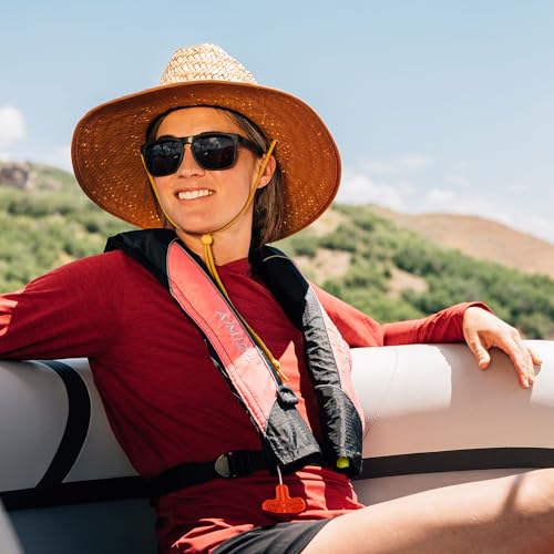 Onyx A/M-24 Automatic/Manual Inflatable Life Jacket, U.S. Coast Guard Approved, Low Profile, Compact Design, Manual Convertible Inflation Option