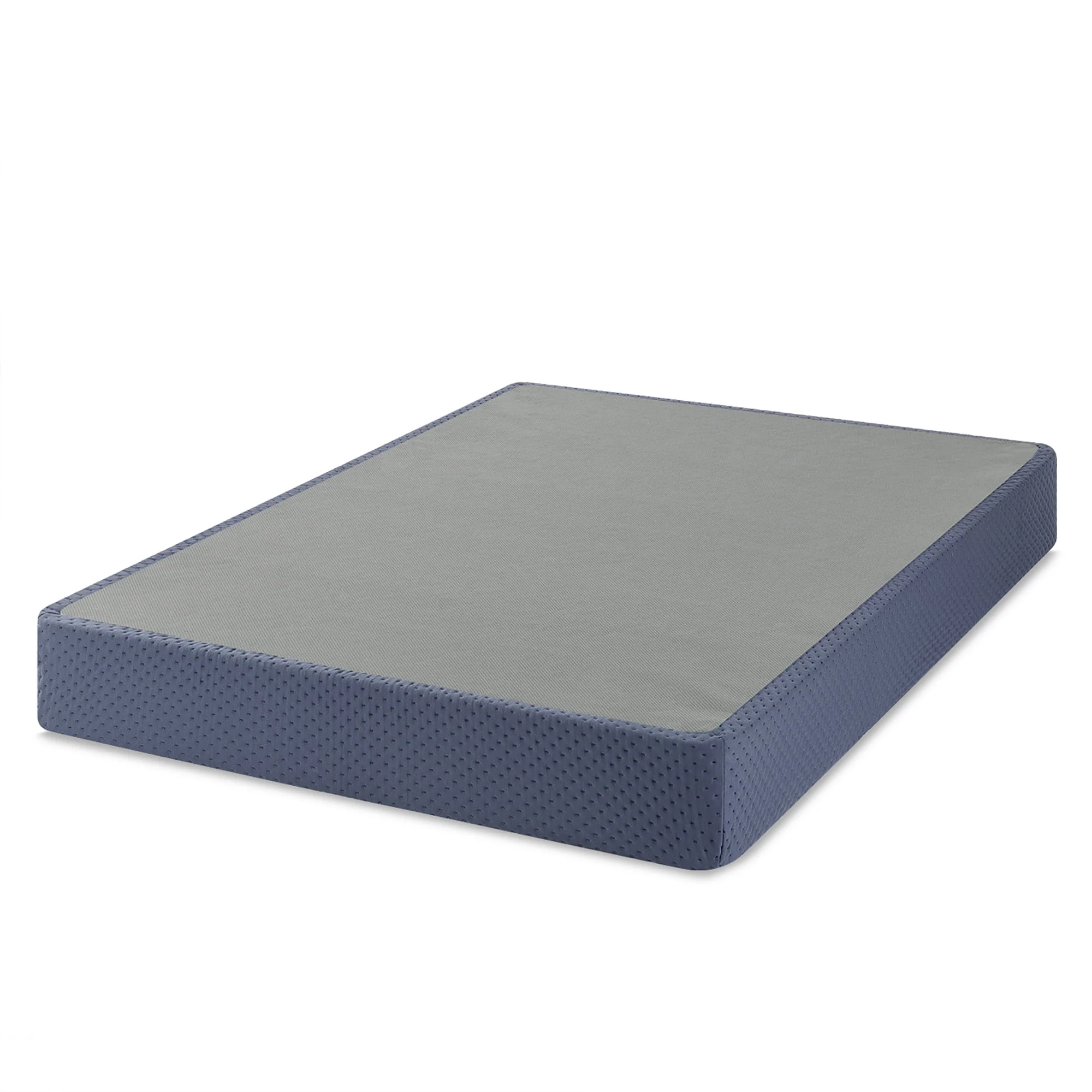 Mellow 9 Box Spring, Heavy Duty Steel, Easy Assembly, Navy, Queen