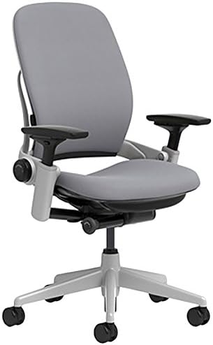 Steelcase Leap Chair with Platinum Base & Hard Floor Caster, Black