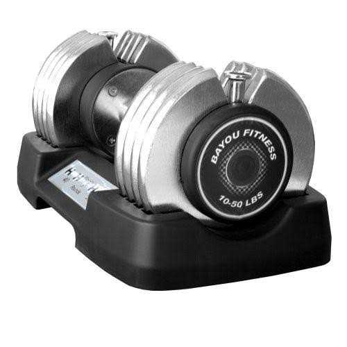 Bayou Fitness Pair of 25 lb. Adjustable Dumbbells - Sports Supplies Online Store