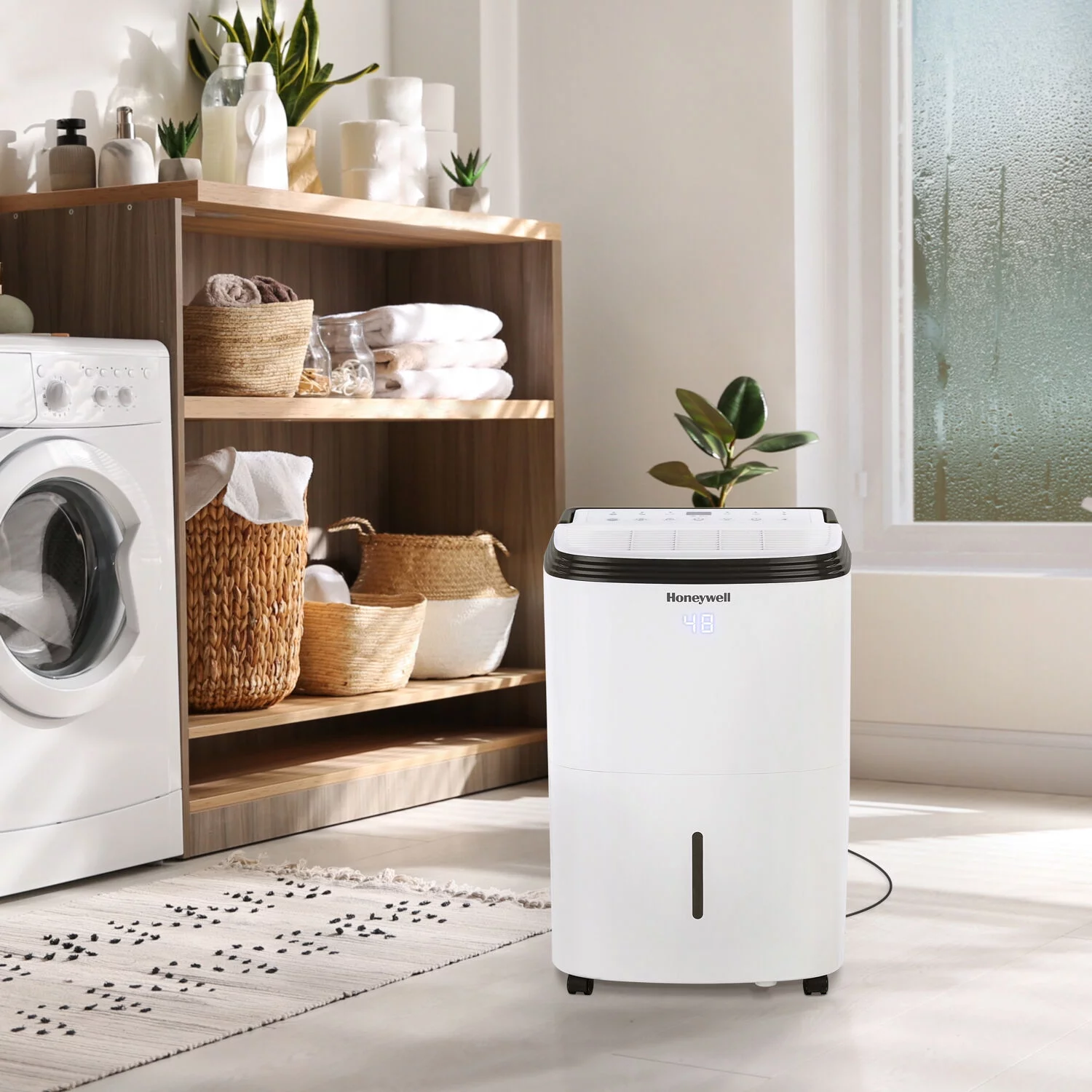 Honeywell 20 pt 1000 sq ft Dehumidifier in White - Smart Technology Capable, Energy Efficient